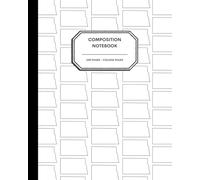 8x10" Composition Notebook - 200 College Ruled Pages - North Dakota State Outline Notebook Journal with Clean White Background for Kids, Preteens, Teens and Adults
