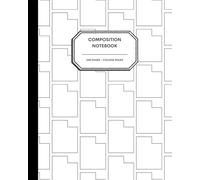 8x10" Composition Notebook - 200 College Ruled Pages - Utah State Outline Notebook Journal with Clean White Background for Kids, Preteens, Teens and Adults