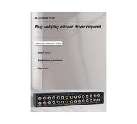 8x2 PORT AV with Remote Controller RCA Video Audio Selector 8 in 2 Out Sharing Manual Switcher Box US PLUG