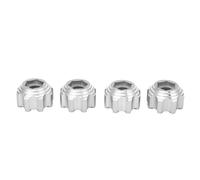 8x32 adattatori esagonali da 17 mm Leggi durevoli per Le Prestazioni Elevate per la Lega di Alluminio per Camion per Auto elettriche (Argento)