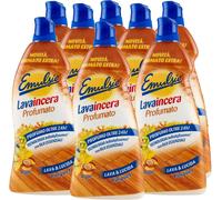 8x950ml Emulsio Lavaincera Parquet Argan Lava e Lucida con Oli Essenziali