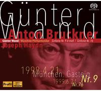 ブルックナー : 交響曲 第9番 | ハイドン : 交響曲 第76番 (A.Bruckner : Symphonie Nr. 9 d-moll, J. Haydn : Symphonie Nr. 76 / Gunter Wand, Munchner Philharmoniker) [SACDシングルレイヤー] [直輸入盤・日本語帯&解説付]