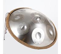 (9/10/12 Note 440hz/432hz) Handpan Steel Drum Per Adulti, Hand Pan Harmonic Per Campeggio, Meditazione O Yoga, Strumento A Percussione Armonico Re Minore Da 55 CM(Sun,9 Notes (432Hz))