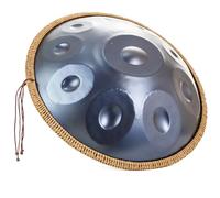 (9/10/12 Note 440hz/432hz) Handpan Steel Drum Per Adulti, Hand Pan Harmonic Per Campeggio, Meditazione O Yoga, Strumento A Percussione Armonico Re Minore Da 55 CM(Blue,10 Notes (432Hz))