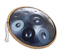 (9/10/12 Note 440hz/432hz) Handpan Steel Drum Per Adulti, Hand Pan Harmonic Per Campeggio, Meditazione O Yoga, Strumento A Percussione Armonico Re Minore Da 55 CM(Blue,12 Notes (440Hz))