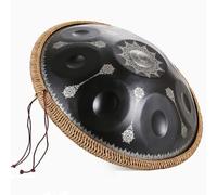 (9/10/12 Note 440hz/432hz) Handpan Steel Drum Per Adulti, Hand Pan Harmonic Per Campeggio, Meditazione O Yoga, Strumento A Percussione Armonico Re Minore Da 55 CM(Mandala,9 Notes (432Hz))