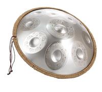 (9/10/12 Note 440hz/432hz) Handpan Steel Drum Per Adulti, Hand Pan Harmonic Per Campeggio, Meditazione O Yoga, Strumento A Percussione Armonico Re Minore Da 55 CM(Sun,12 Notes (432Hz))