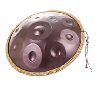 9/10/12 Note Handpan｜22 Pollici Tamburo A Mano Per Percussioni Per Adulti｜tamburo A Mano In Acciaio Premium Re Minore｜hand Pan 440hz/432hz Con Supporto Per Tamburo Handpan(Purple,12 Notes(440Hz))