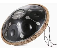 9/10/12 Note Handpan, Strumento A Tamburo In Acciaio A 440 Hz/432 Hz, Percussione Armonica Da 22 Pollici In Re Minore For La Guarigione Del Suono, Meditazione Personale(10 Notes (440Hz))