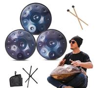 9/10/12 Note Tamburo A Lingua In Acciaio, Set Di Batteria Handpan A 432 Hz, Tamburi A Mano Curdi Minori Da 22 Pollici, Strumento A Percussione, Per La Guarigione Sonora, La Meditazione(B,9 notes)
