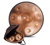 9/10/12 Note Tamburo In Acciaio Handpan Strumento Musicale, Set Di Tamburi A Mano Per Strumenti Musicali A Percussione Da 22 Pollici In Re Minore, Tamburo Per Handpan 432Hz/440Hz(Gold-432Hz,12Notes)