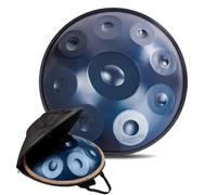 9/10/12 Note Tamburo In Acciaio Handpan Strumento Musicale, Set Di Tamburi A Mano Per Strumenti Musicali A Percussione Da 22 Pollici In Re Minore, Tamburo Per Handpan 432Hz/440Hz(Blue-432Hz,12Notes)