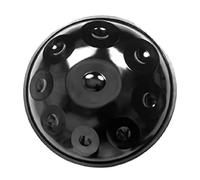 9/10 Nota Tamburo Handpan 22 Pollici in re minore Tamburo a Mano Tamburo d'Acciaio Percussioni con Supporto per handpan e Borsa Morbida per handpan