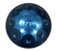 9/10 Nota Tamburo Handpan 22 Pollici in re minore Tamburo a Mano Tamburo d'Acciaio Percussioni con Supporto per handpan e Borsa Morbida per handpan