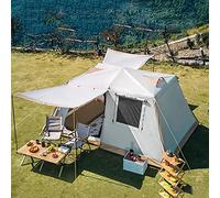 9-10 Person Tent for Family Camping | Large Outdoor Blackout Tent with Onvertible Screen Room, 2 Rooms/2 Doors, Waterproof Dome & Breathable Mesh Vision