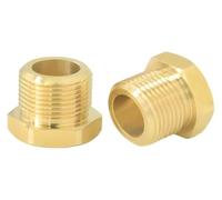 9/16" female thread,brass hex socket,blank stop nut