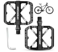 9/16" Pedali Bicicletta in Alluminio Antiscivolo, Pedali Bicicletta della Piattaforma Antipolvere, Pedali Bicicletta con Cuscinetti Sigillati Chiave a Brugola per E-Bike Bici da Strada