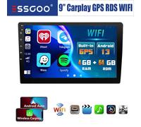 9" 4+64G Android 14 Autoradio 2DIN Apple Carplay GPS Navi RDS WiFi Bluetooth ASP