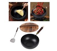 9.45 pollch wok padella stir fry padre pentole cinese wok per campeggio