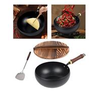 9.45 pollch wok padella stir fry padre pentole cinese wok per campeggio