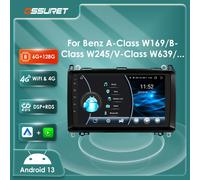 9 "4G 8Core Android 13 Autoradio per Mercedes Benz W169 W245 W639 Vito Viano W906 lettore multimediale Stereo Carplay BT SWC WIFI