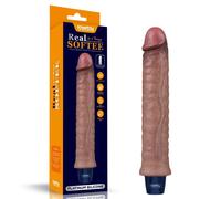 9,5' REAL FALLO DILDO REALISTICO VIBRATORE SILICONE RICARICABILE PENE VIBRANTE