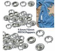 9.5mm/10mm PRYM Scatto Pressione Polo Anelli Chiusure per Fai Artigianato Abiti
