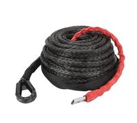 9.5mm x 29m Synthetic Winch Rope with Protective Sleeve 16534LBS Tensile Strength High Strength UHMWPE Cable for 4WD Off Road Vehicle ATV UTV SUV Heavy Duty Towing Recovery in