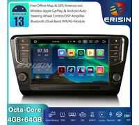 9" 64GB CarPlay Android 13.0 Autoradio GPS For SKODA Octavia 3 Navi DAB+RDS Wifi