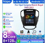 9.7 "Tesla Android 13 autoradio lettore Video multimediale per Opel Insignia Buick Regal 2009-2013 2 Din 4G + WIFI Carplay Head Unit P2-CP(4Core 2G 32G)