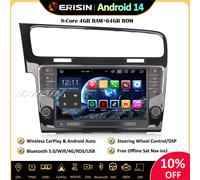 9" 8-Core Android 14 Autoradio GPS DAB+CarPlay Wifi OBD2 FM Canbus per VW Golf 7