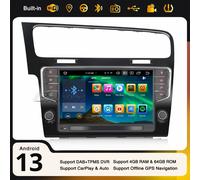 9" 8-Core Android 14Autoradio per VW Golf VII/7 MK7 CarPlay DAB+ USB GPS 4+64GB