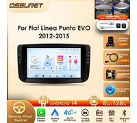 9 "8G + 128G Auto Android 14 DSP Autoradio Lettore Multimediale per Fiat Linea Punto EVO 2012 2013 2014 2015 Navigazione GPS 2 Din