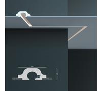 €9,99 a barra *** STOCK *** Pacco da 6 barre di cornice XPS a soffitto Con alloggio LED 165X70x1150 KD120