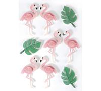 '9 Adesivi 3d "Fenicotteri - 55 mm