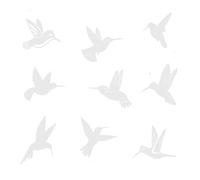 9 adesivi Avians Protections, pellicole in PET resistenti alle intemperie, per esterni e vetri commerciali per la protezione degli uccelli