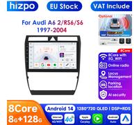 9 ''AI Intelligent System 2din Android Car Radio lettore Video multimediale per Audi A6 C5 1997-2004 S6 RS6 GPS Carplay Auto 4G RDS frame without screen