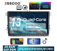 9" Android 13 Carplay Autoradio GPS Navigation 2+64G Per VW GOLF 5 6 Plus Caddy