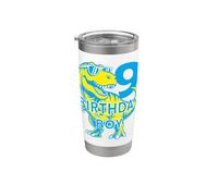 9 ANNI DINO COMPLEANNO BIMBO DINOSAURIER 9° COMPLEANNO Bicchiere termico in acciaio inox doppia parete