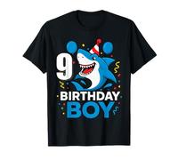 9 Anni Ragazzi Bambini JawSome Shark 9th Nine Year Birthday Maglietta