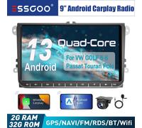 9" Autoradio Android 13 Carplay GPS SAT Nav RDS Cam Per VW GOLF 5 6 Plus Touran