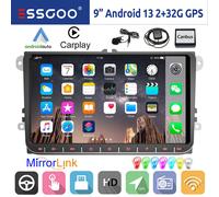 9" Autoradio Carplay Android 13 32G GPS RDS WIFI Per VW Golf 5 Polo Caddy Touran