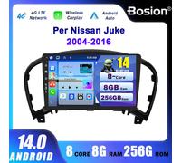 9" Autoradio Per Nissan Juke 2004-2016 Android 14 GPS Navi Car Play FM 8GB+256GB