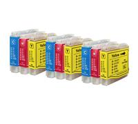 9 C/M/Y Cartucce di inchiostro per Brother Fax-1360 Fax-1460 Fax-1560 MFC-240C