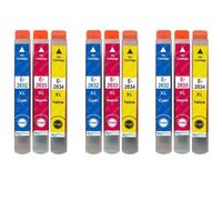 9 C/M/Y Cartucce d'inchiostro per Epson Expression Premium XP-520 XP-600 XP-615