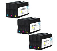 9 C/M/Y Cartucce d'inchiostro per HP Officejet Pro 276dw, 8600, 8610, 8620