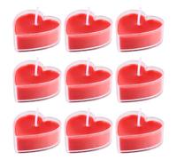 - 9 candele profumate a forma di cuore, in cera di soia, candele di soia, romantiche, per San, decorazione da tavolo, per matrimonio, yoga, SPA, massaggi