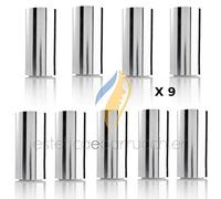 9 Carta Stagnola Alluminio per Colore Meches Capelli Rotolo Carta Argentata Professionale per Parrucchiere 12x130