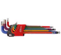 9 chiavi colorate FERMEC BGS 32519 esagonali brugola con magnete da 1,5-10 mm