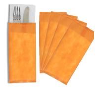 [9 COLORI] SET DA 100 BUSTE PORTAPOSATE CON TASCA 11x25 cm con tovagliolo TNT